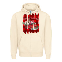 Sandshell Merry Christmas Y'all Truck Zipper Hoodie - Bettercallsaul