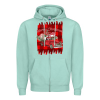 Seafoam Merry Christmas Y'all Truck Zipper Hoodie - Bettercallsaul