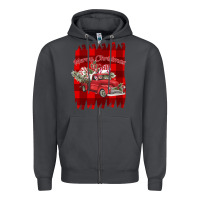 Smoke Merry Christmas Y'all Truck Zipper Hoodie - Bettercallsaul