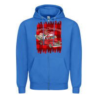 True Royal Merry Christmas Y'all Truck Zipper Hoodie - Bettercallsaul
