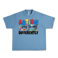 Pebble Blue autism seeing the world differently Urban Heavy Tee - MaliasSmallBusiness