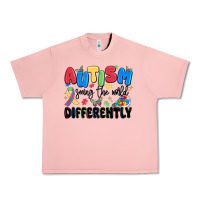 Salmon autism seeing the world differently Urban Heavy Tee - MaliasSmallBusiness