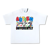 White autism seeing the world differently Urban Heavy Tee - MaliasSmallBusiness