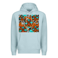 Blue Mist turkey Premium Hoodie - JahusDesignShop