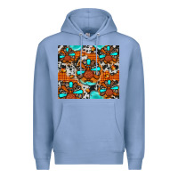 Colony Blue turkey Premium Hoodie - JahusDesignShop