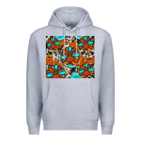 Heather Grey turkey Premium Hoodie - JahusDesignShop