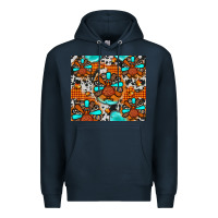 Navy turkey Premium Hoodie - JahusDesignShop