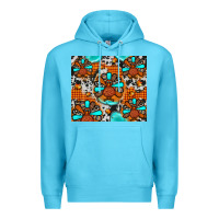 Ocean Blue turkey Premium Hoodie - JahusDesignShop