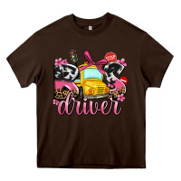 Chocolate Brown bus driver Heavy Core Tee - AdoDesignShop