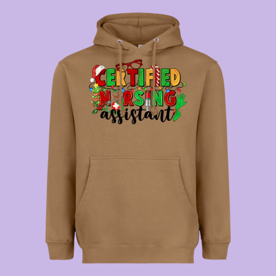 Certified Nursing Assistant Heavyweight Hoodie Designed By Cowgirlartshop