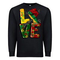 Black love juneteenth Premium Sweatshirt - CowGirlArtShop