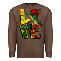 Chestnut love juneteenth Premium Sweatshirt - CowGirlArtShop