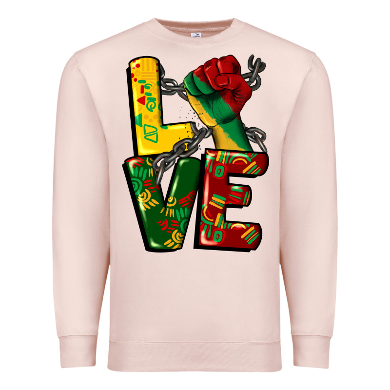 Love Juneteenth Premium Sweatshirt by CowGirlArtShop | Teevron