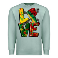 Seafoam love juneteenth Premium Sweatshirt - CowGirlArtShop