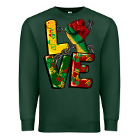 Sports Green love juneteenth Premium Sweatshirt - CowGirlArtShop