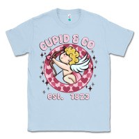 Dusty Blue cupid co Classic Tee - MaliasSmallBusiness