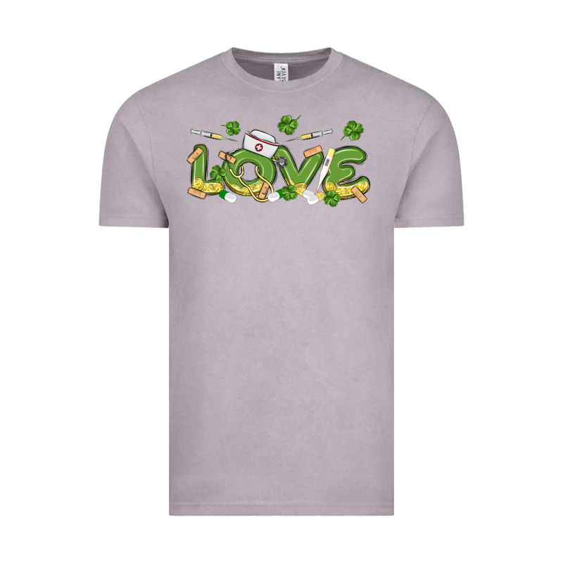 St Patricks Love Nurse Vintage Tee by MaliasSmallBusiness | Teevron