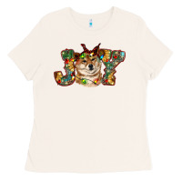 Bone shiba inu christmas joy Ladies Tee - RanaPortraitStore