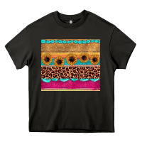 Asphalt leopard sunflower gemstone Heavy Core Tee - JahusDesignShop