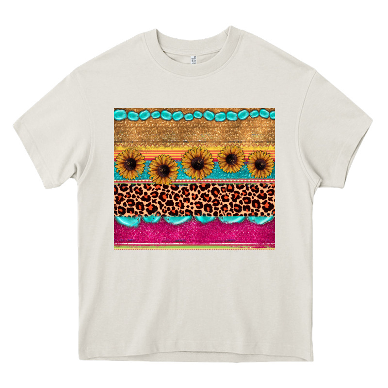 Leopard Sunflower Gemstone Heavy Core Tee by JahusDesignShop | Teevron
