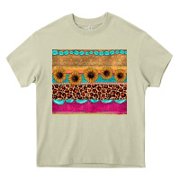 Mossy leopard sunflower gemstone Heavy Core Tee - JahusDesignShop