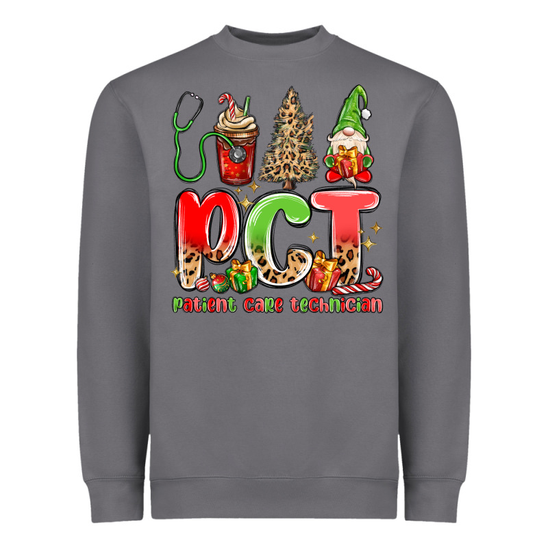 Pct Patient Care Technician Christmas Heavyweight Sweatshirt by MaliasSmallBusiness | Teevron