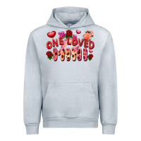 Heather Grey one loved mini Urban Hoodie - FaDigitalArtStudio