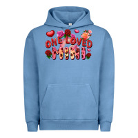 Pigment Pebble Blue one loved mini Urban Hoodie - FaDigitalArtStudio