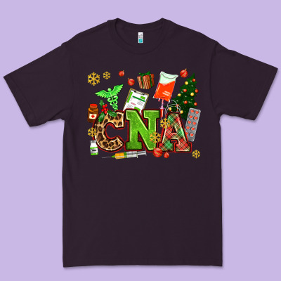 Cna Christmas Premium Tee Designed By Adodesignshop