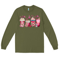 Army Green christmas debbie cake white coffee cups Long Sleeve Tee - MaliasSmallBusiness