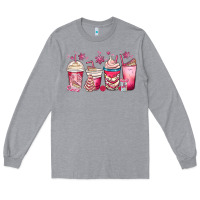 Heather Grey christmas debbie cake white coffee cups Long Sleeve Tee - MaliasSmallBusiness