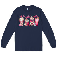 Navy christmas debbie cake white coffee cups Long Sleeve Tee - MaliasSmallBusiness