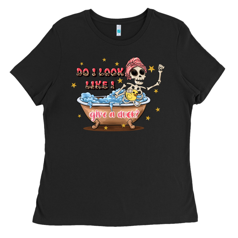 Do I Look Like I Give A Duck Ladies Tee by JahusDesignShop | Teevron