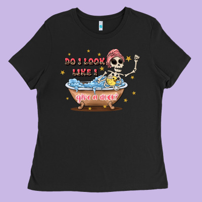 Do I Look Like I Give A Duck Ladies Tee Designed By Jahusdesignshop