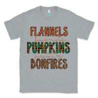 Heather Grey flannels hayrides pumpkins bonfires Classic Tee - CowhideDigitalArt