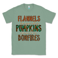 Sage flannels hayrides pumpkins bonfires Classic Tee - CowhideDigitalArt