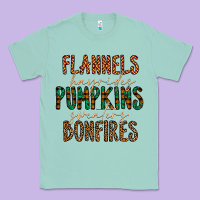 Flannels Hayrides Pumpkins Bonfires Classic Tee Designed By Cowhidedigitalart