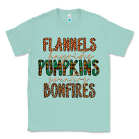 Seafoam flannels hayrides pumpkins bonfires Classic Tee - CowhideDigitalArt