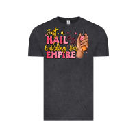 Vintage Black just a nail boss building her empire Vintage Tee - MaliasSmallBusiness