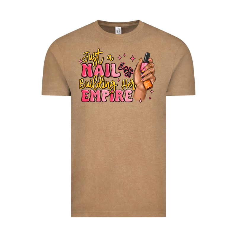 Just A Nail Boss Building Her Empire Vintage Tee by MaliasSmallBusiness | Teevron