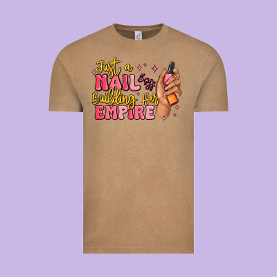Just A Nail Boss Building Her Empire Vintage Tee Designed By Maliassmallbusiness