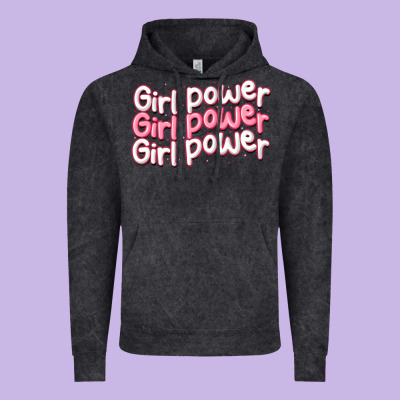 Girl Power Vintage Hoodie Designed By Maliassmallbusiness