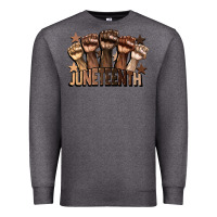 Charcoal Heather melanin juneteenth Premium Sweatshirt - CowGirlArtShop