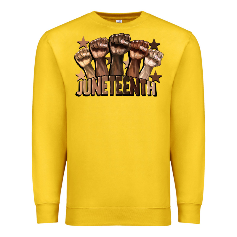 Melanin Juneteenth Premium Sweatshirt by CowGirlArtShop | Teevron