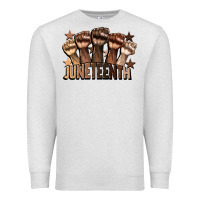 Oatmeal Heather melanin juneteenth Premium Sweatshirt - CowGirlArtShop