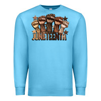 Ocean Blue melanin juneteenth Premium Sweatshirt - CowGirlArtShop