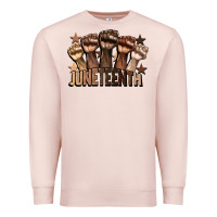 Pale Pink melanin juneteenth Premium Sweatshirt - CowGirlArtShop