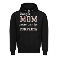Black Being A Mom Makes My Life Complete For dark Zipper Hoodie - Bettercallsaul