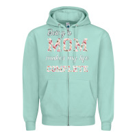 Seafoam Being A Mom Makes My Life Complete For dark Zipper Hoodie - Bettercallsaul