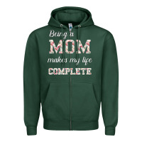 Sports Green Being A Mom Makes My Life Complete For dark Zipper Hoodie - Bettercallsaul